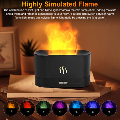 180ml Essential Oil Diffuser and Humidifier with 7-Color LED Light for Office and Home Use